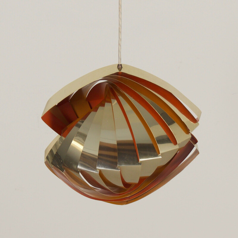 Vintage Deense hanglamp Konkylie van Louis Weisdorf voor Lyfa, 1960