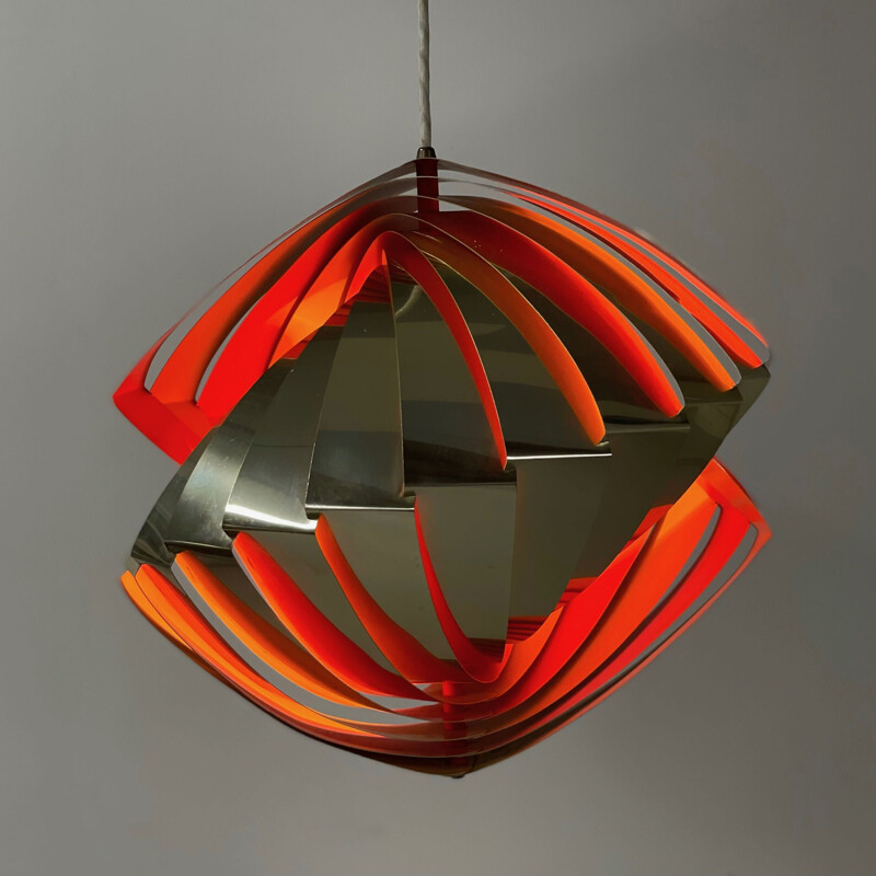 Danish Konkylie pendant lamp by Louis Weisdorf for Lyfa, 1960s