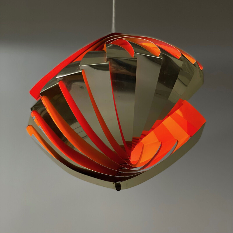 Danish Konkylie pendant lamp by Louis Weisdorf for Lyfa, 1960s