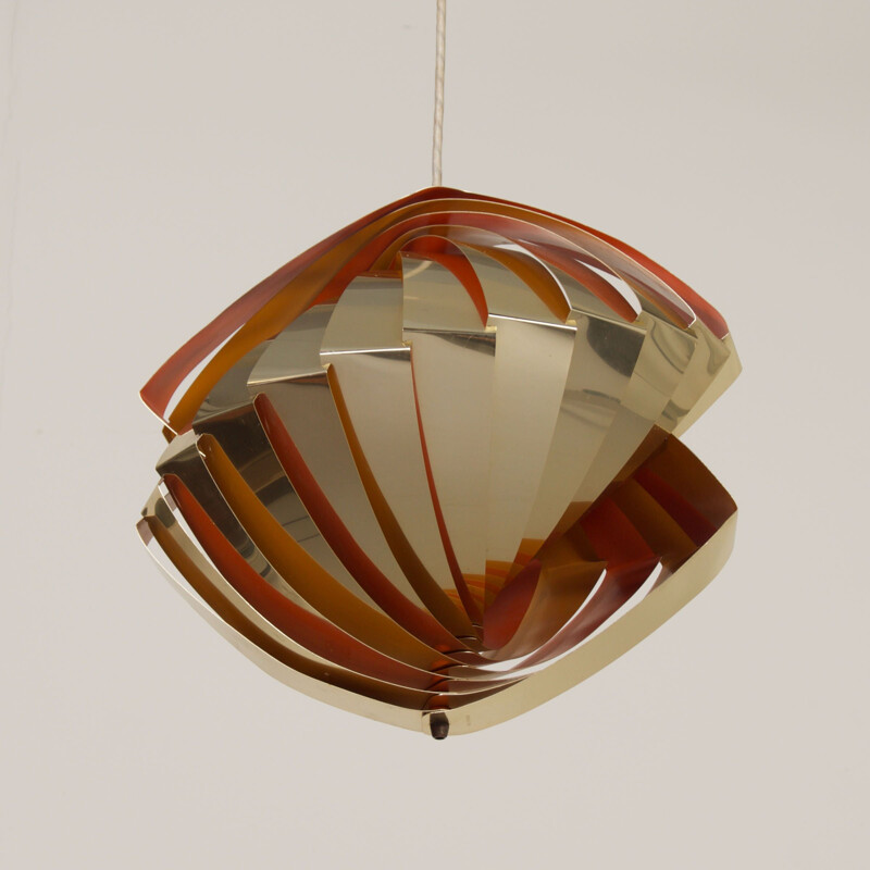 Danish Konkylie pendant lamp by Louis Weisdorf for Lyfa, 1960s