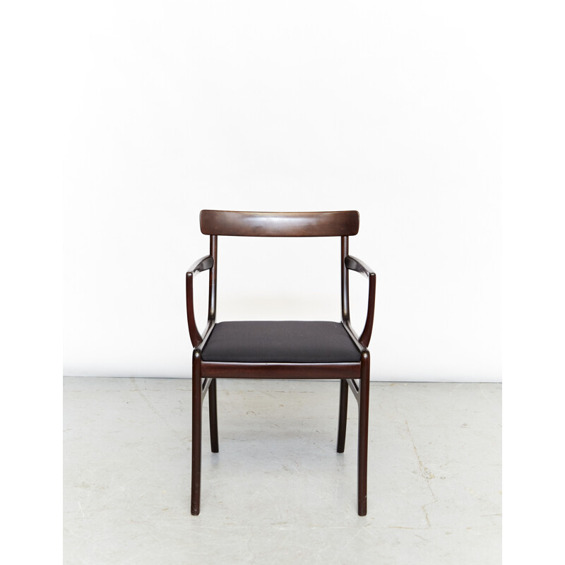 Mid-century mahogany Rungstedlund armchair by Ole Wanscher for Poul Jeppesens Møbelfabrik