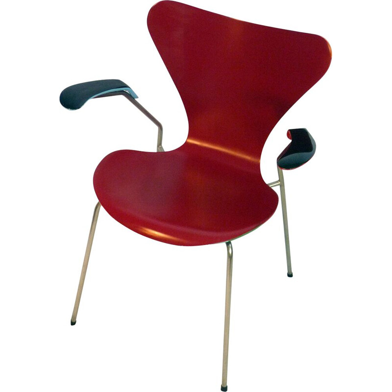 Poltrona vintage 3207 di Arne Jacobsen, 1955