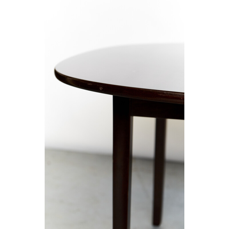 Mahogany vintage dining table by Ole Wanscher for Poul Jeppesens Møbelfabrik, 1950s