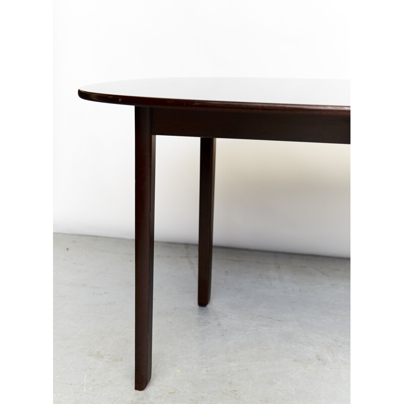 Mahogany vintage dining table by Ole Wanscher for Poul Jeppesens Møbelfabrik, 1950s