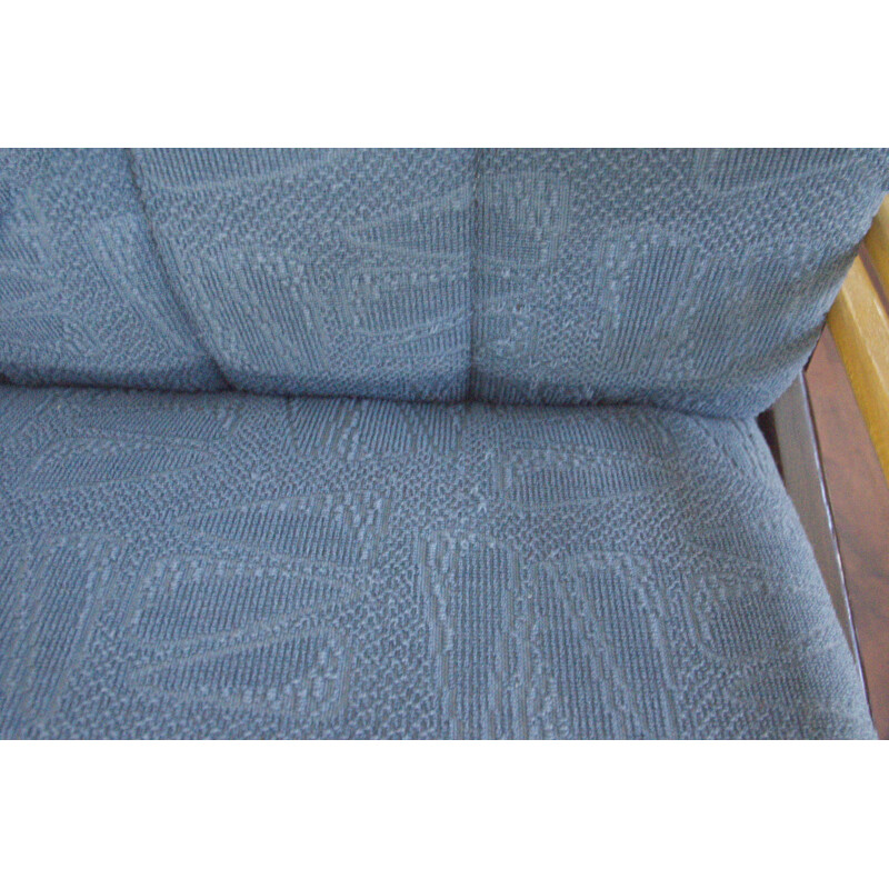 Blue grey vintage armchair, 1950