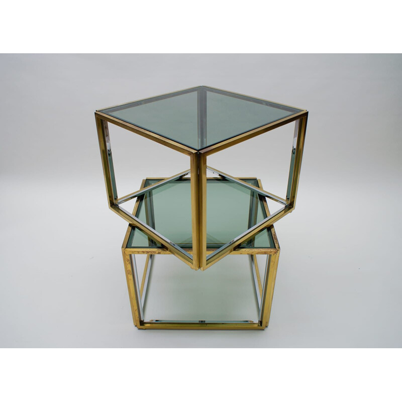 Vintage nesting tables by Maison Charles, 1970s