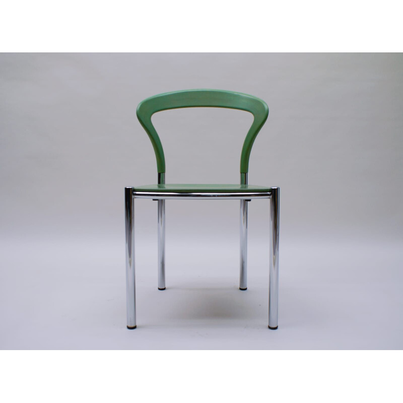 Set of 3 vintage mint green dining chairs by Kusch + Co, 1990s