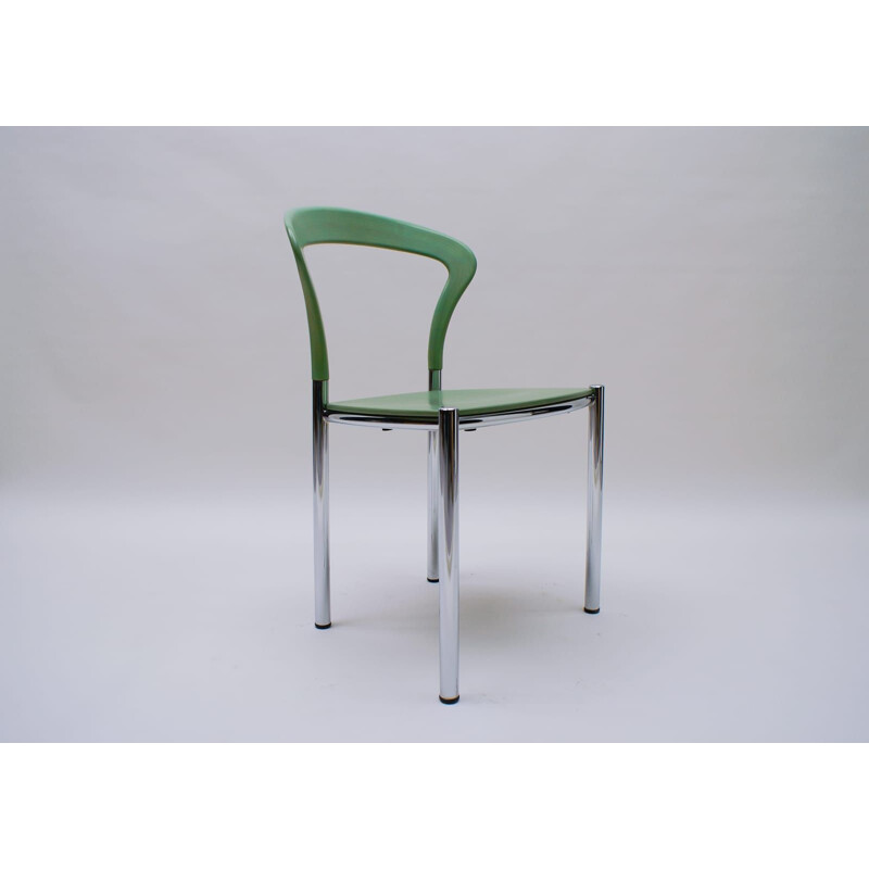 Set of 3 vintage mint green dining chairs by Kusch + Co, 1990s
