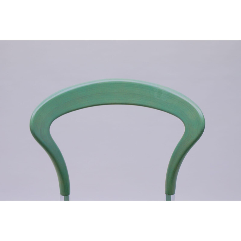 Satz von 3 mintgrünen Vintage-Stühlen von Kusch Co, 1990