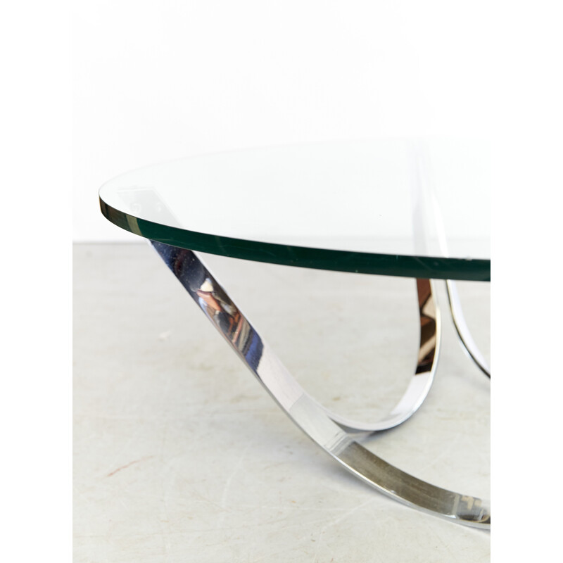 Mid century glass coffee table by Roger Sprunger for Dunbar