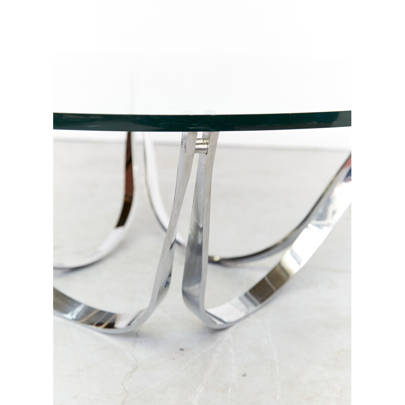 Mid century glass coffee table by Roger Sprunger for Dunbar