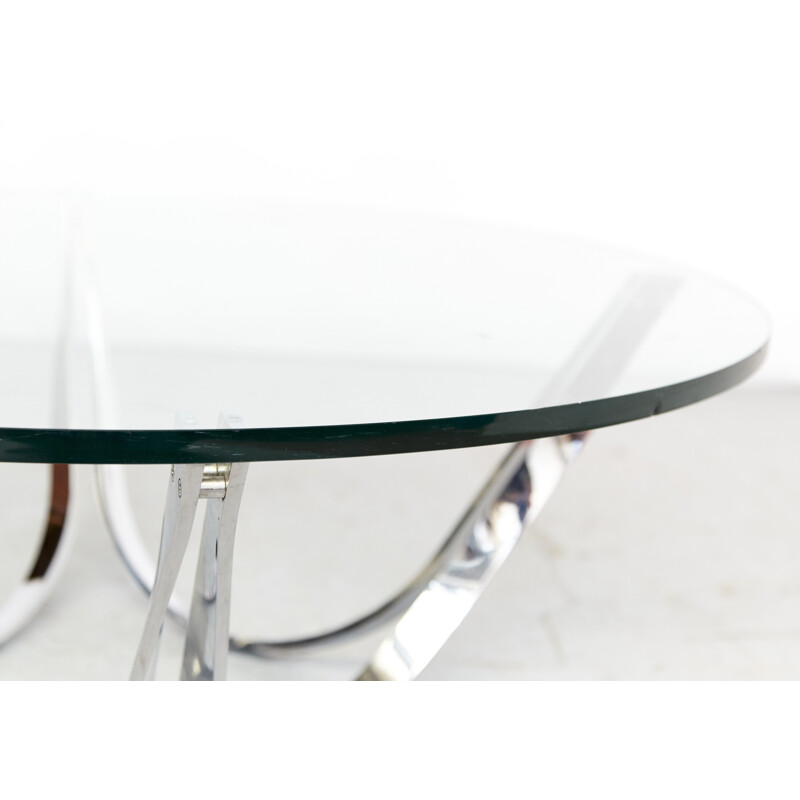 Mid century glass coffee table by Roger Sprunger for Dunbar