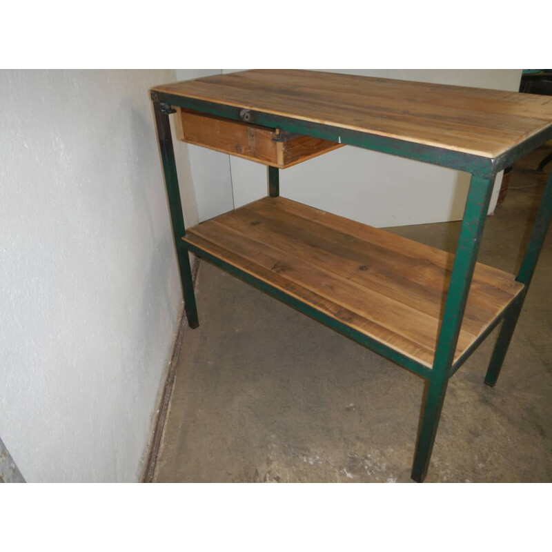 Vintage kitchen table with drawer, 1970