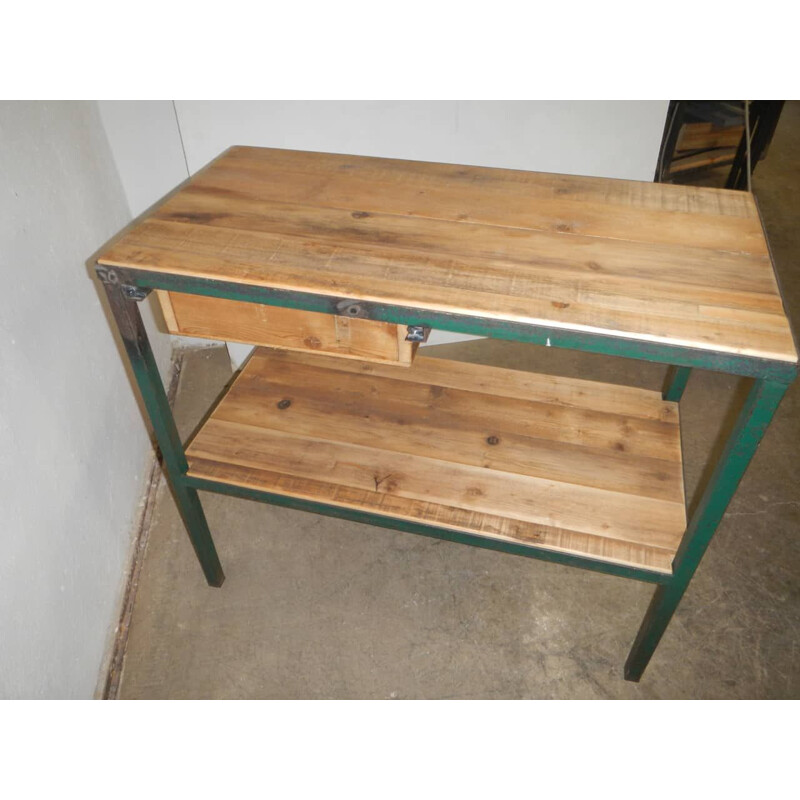 Vintage kitchen table with drawer, 1970