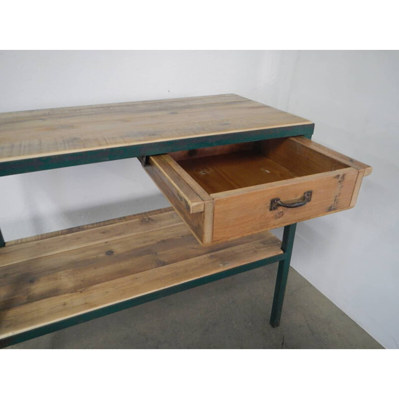 Vintage kitchen table with drawer, 1970