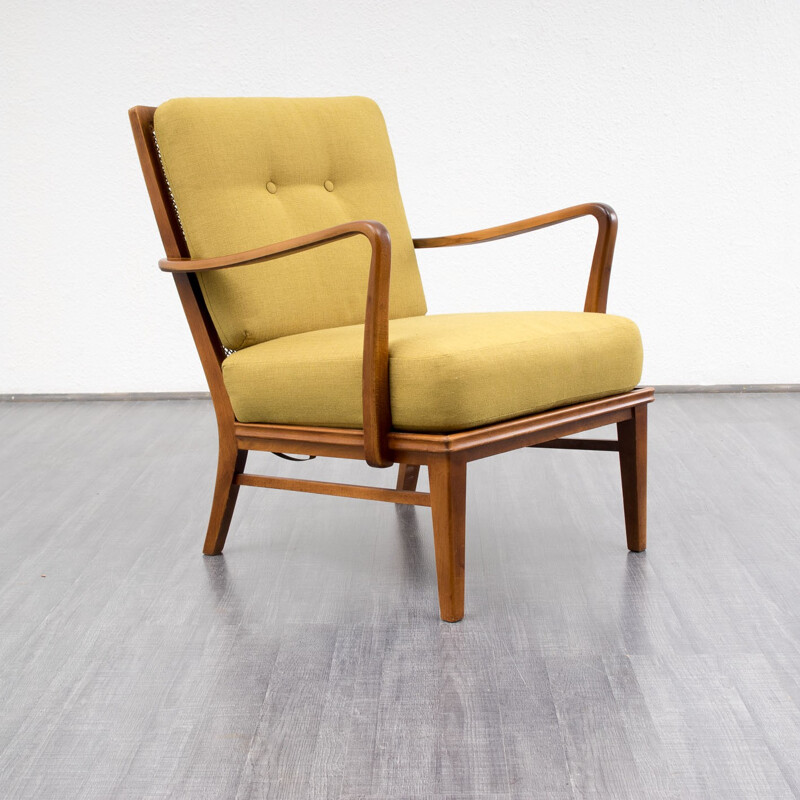 Vintage armchair in beech - 1950s