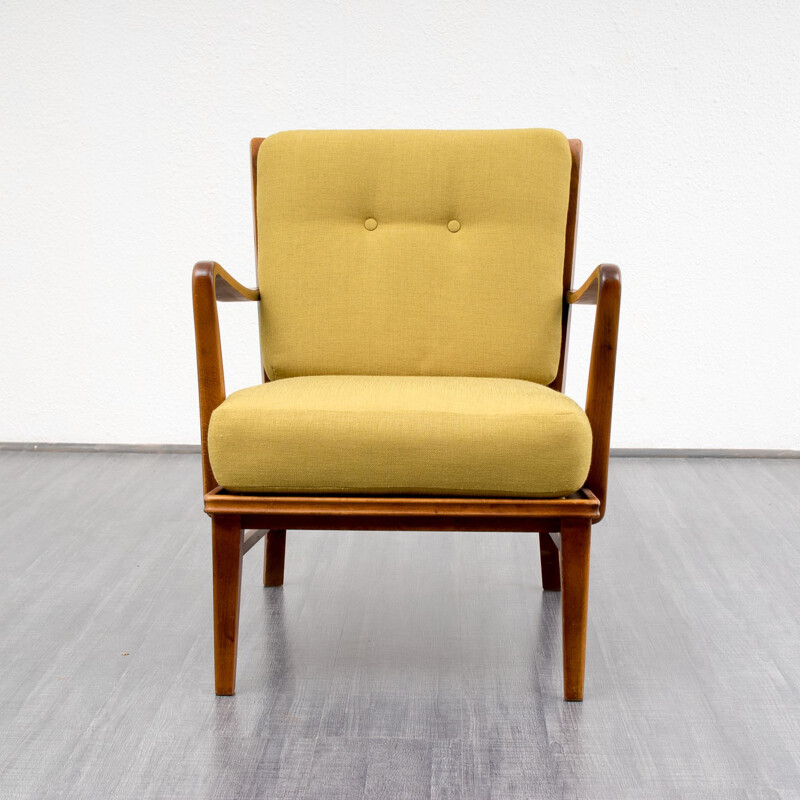 Vintage armchair in beech - 1950s