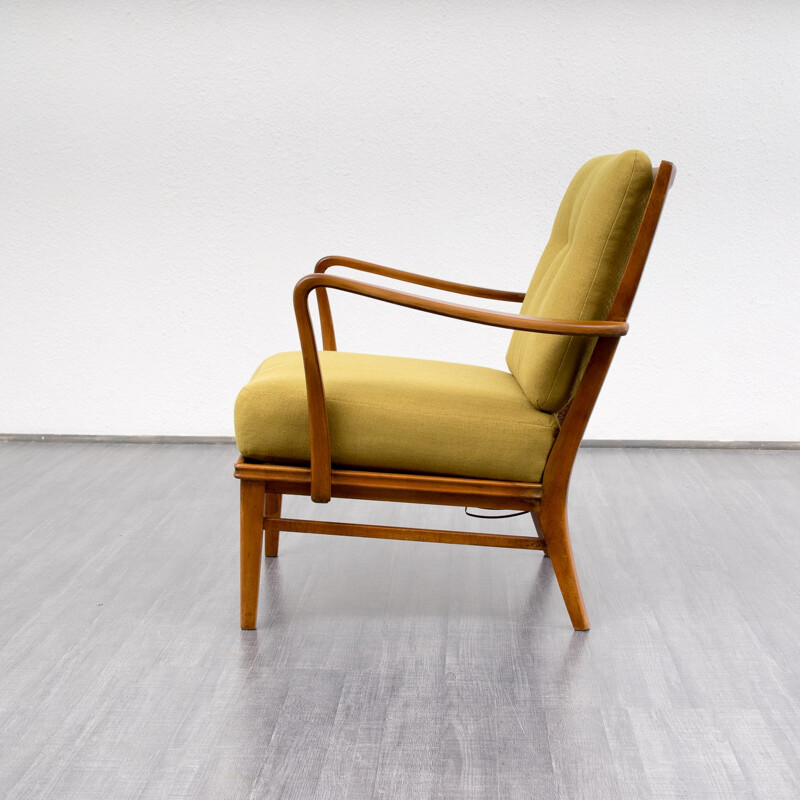 Vintage armchair in beech - 1950s