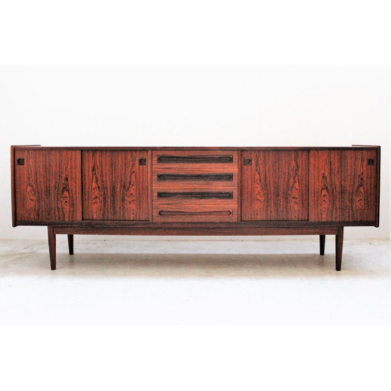 Scandinavian vintage sideboard in Rio rosewood by Johannès Andersen