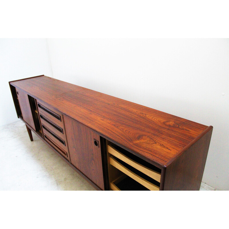 Scandinavian vintage sideboard in Rio rosewood by Johannès Andersen