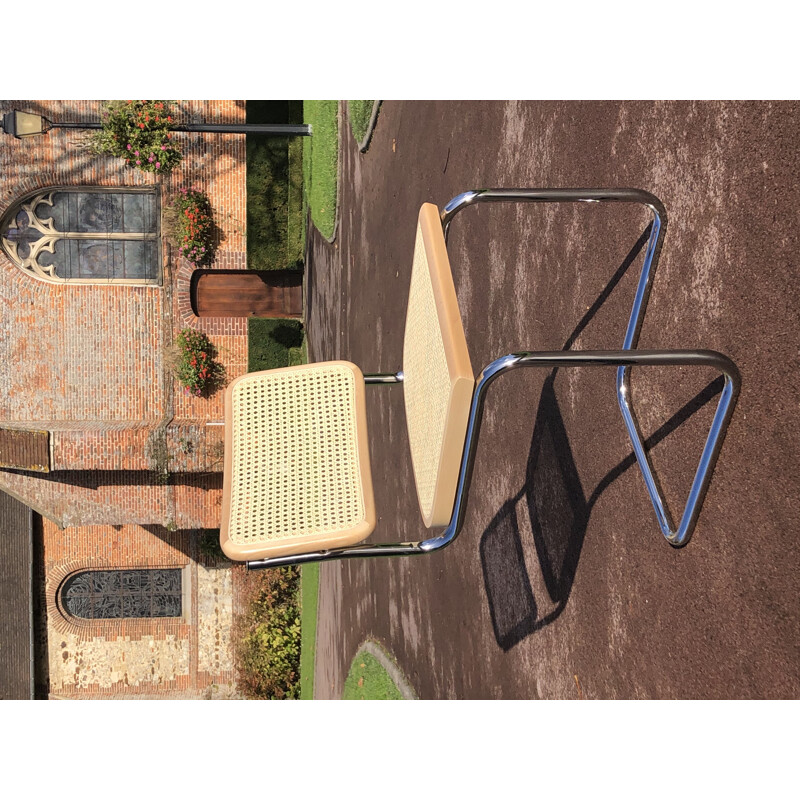 Paire de chaises vintage b32 cesca Marcel Breuer en hêtre Italy