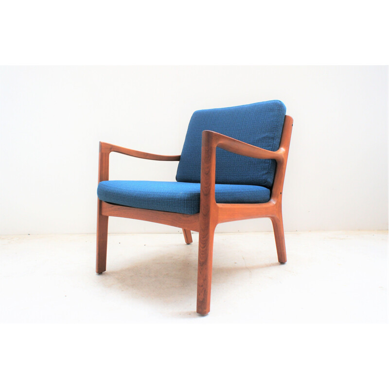 Pair of vintage Scandinavian teak armchairs by Ole Wanscher, Denmark 1960