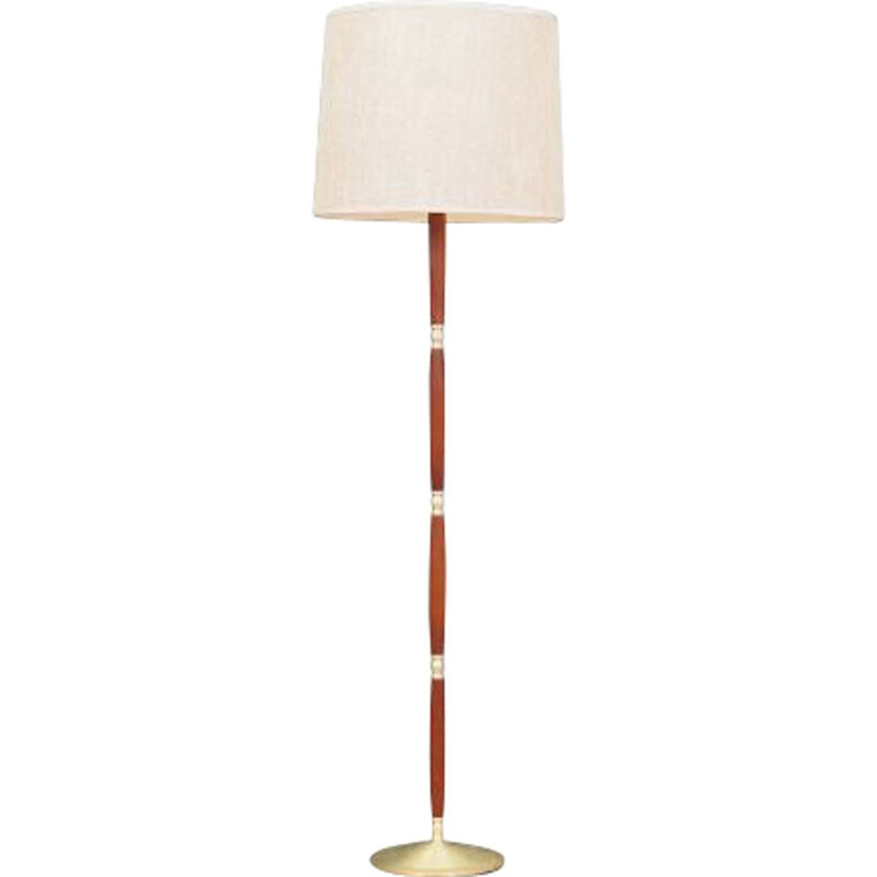 Mid century teak floor lamp, Denmark 1960s