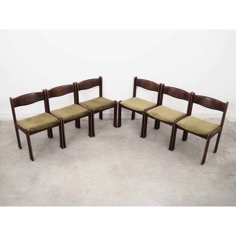 Set of 6 vintage Danish oakwood chairs by Uldum Møbelfabrik, 1960s