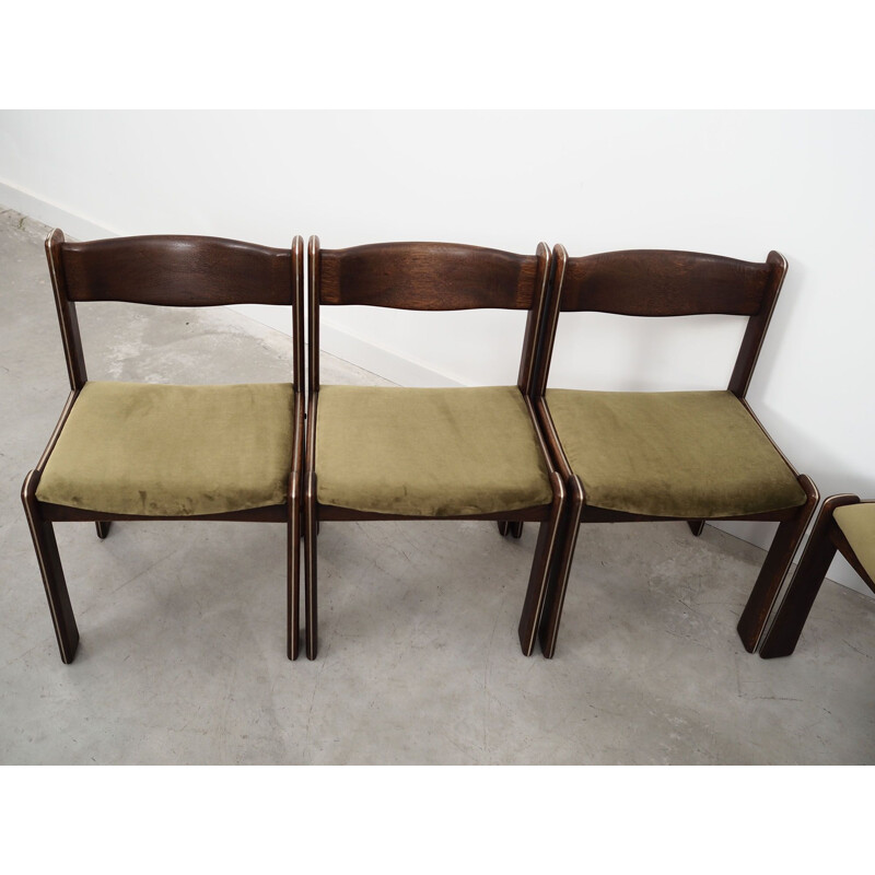 Set of 6 vintage Danish oakwood chairs by Uldum Møbelfabrik, 1960s