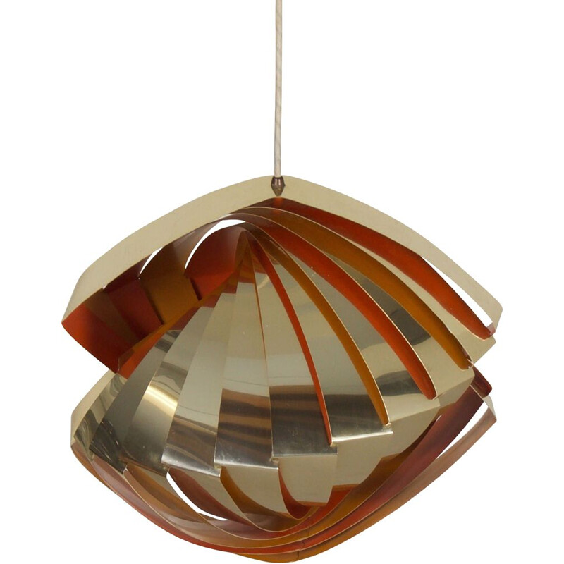 Danish Konkylie pendant lamp by Louis Weisdorf for Lyfa, 1960s