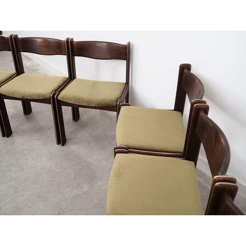 Ensemble de 6 chaises danoises vintage en bois de chêne par Uldum Møbelfabrik, 1960