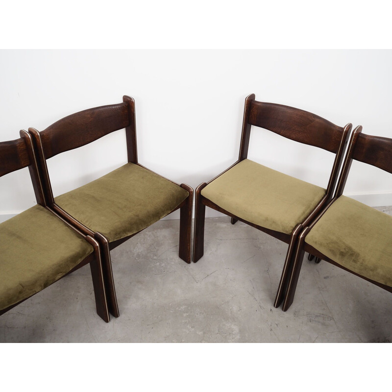 Set of 6 vintage Danish oakwood chairs by Uldum Møbelfabrik, 1960s