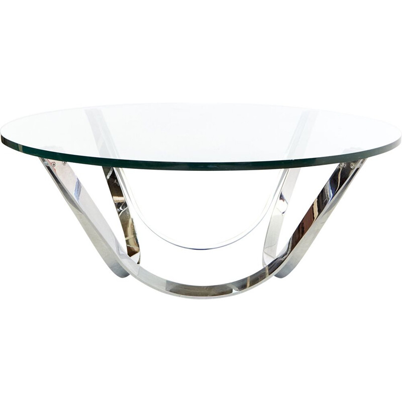 Mid century glass coffee table by Roger Sprunger for Dunbar