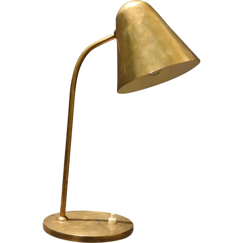 Vintage brass lamp by Jacques Biny, 1950