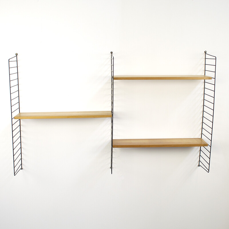 Wall unit shelf in metal, Nisse STRINNING - 1960s