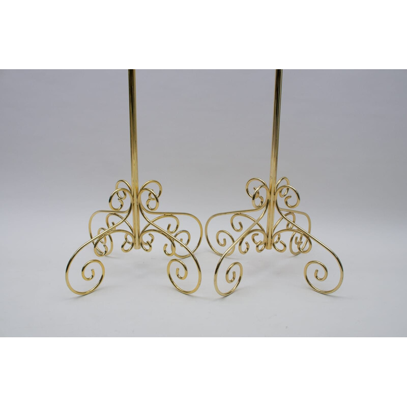 Pair of vintage Hollywood Regency coat racks, 1960s