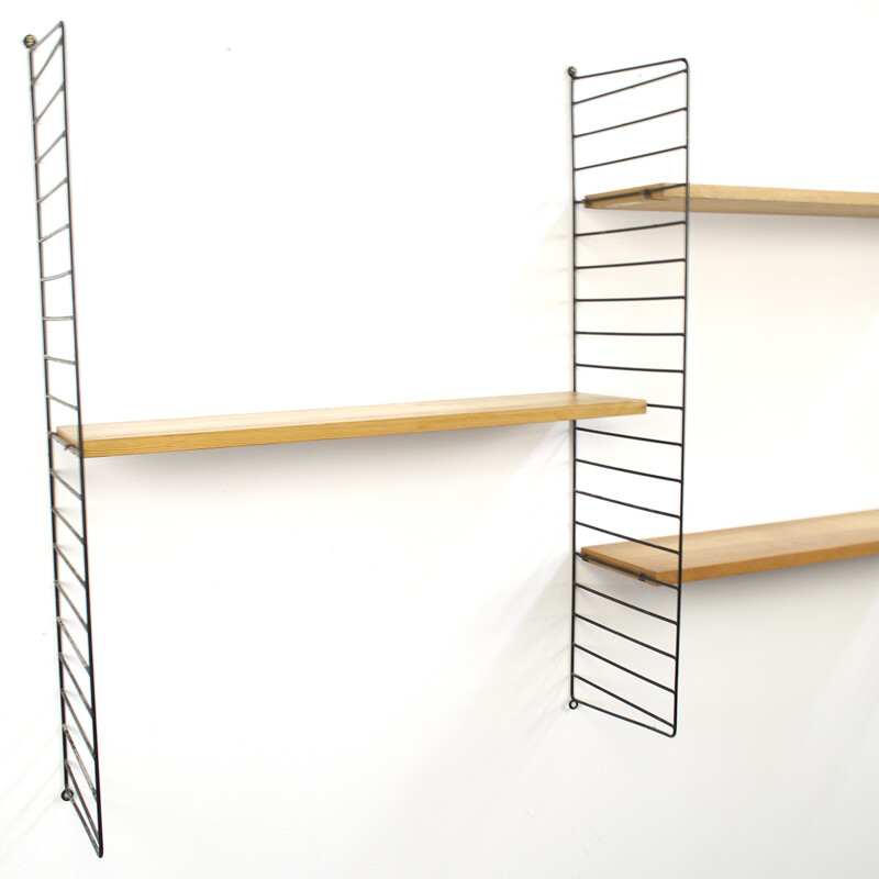 Wall unit shelf in metal, Nisse STRINNING - 1960s