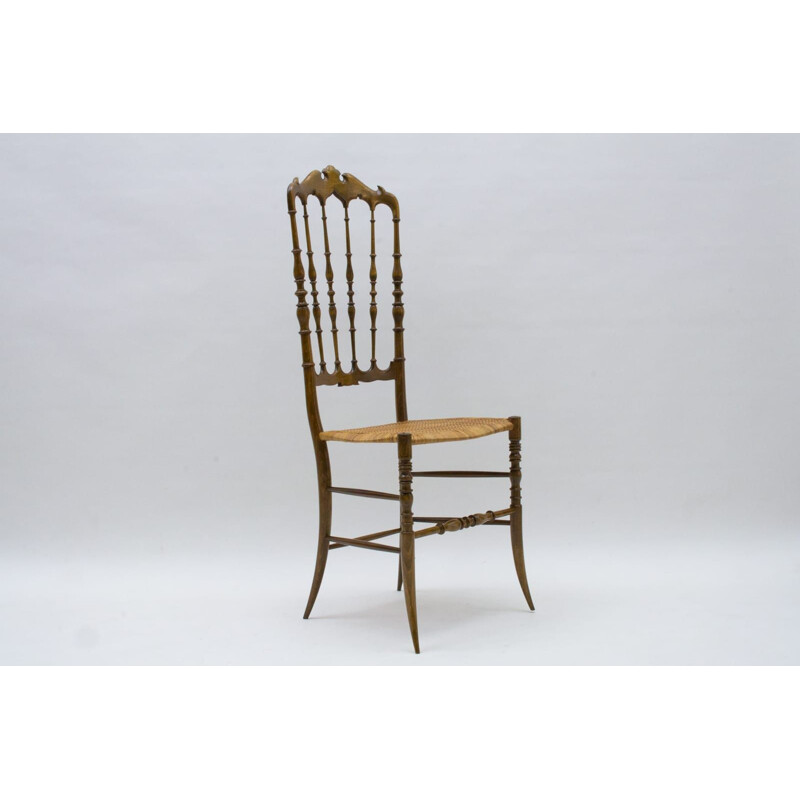 Vintage Chiavari wooden chair from Rocca, 1960s