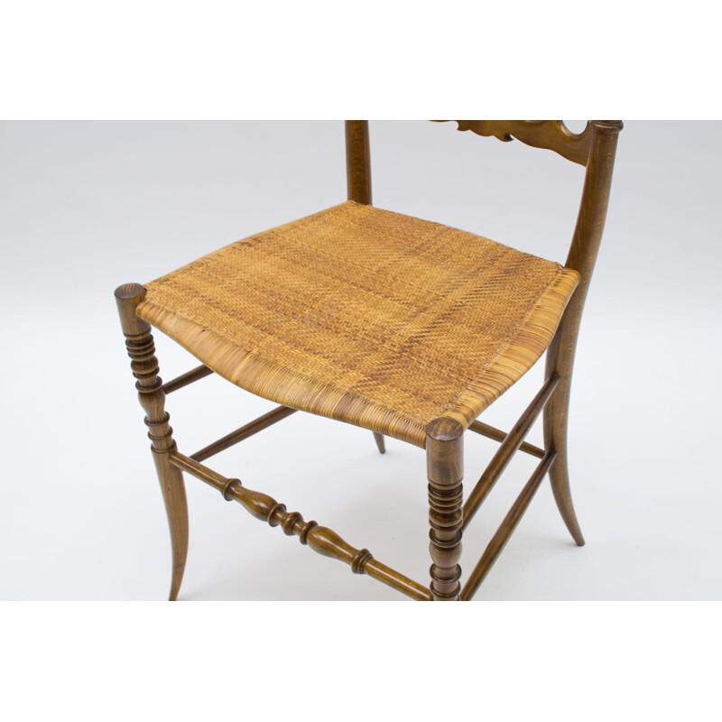 Vintage Chiavari wooden chair from Rocca, 1960s