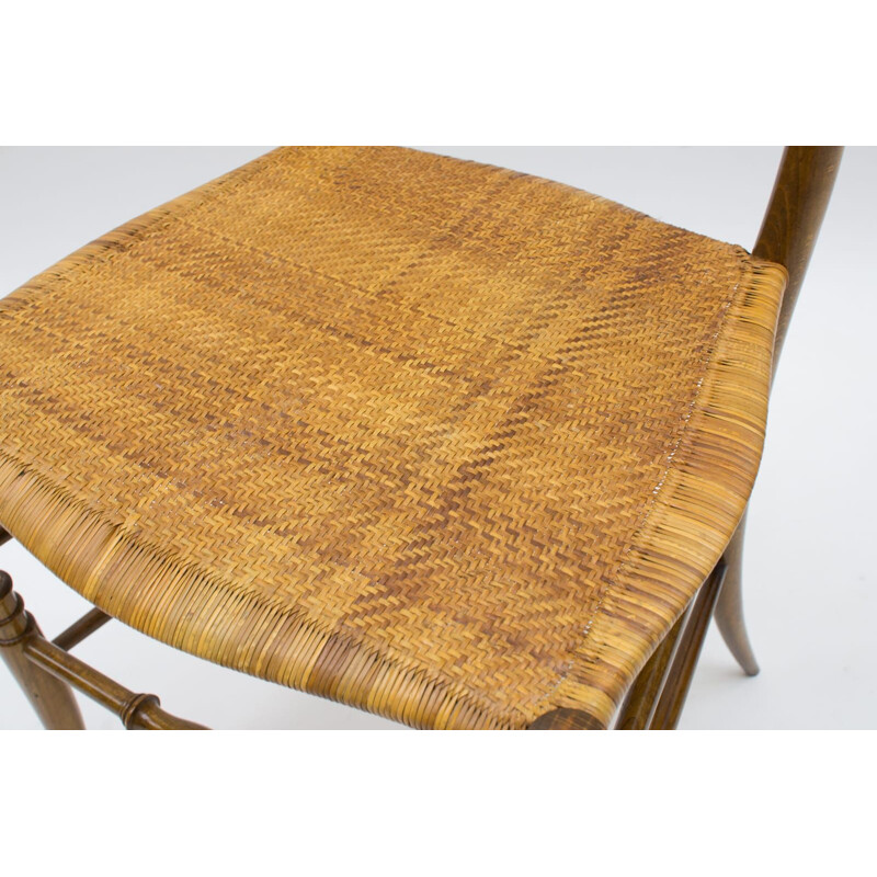 Cadeira Vintage Chiavari em madeira de Rocca, 1960