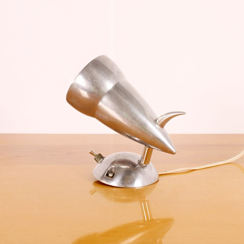 Vintage horned wall lamp, 1930