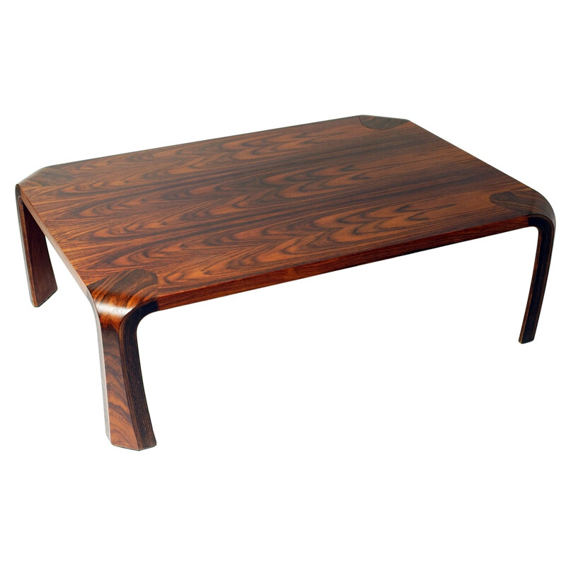 Table basse rectangulaire en palissandre, Inui SABUROU - 1950