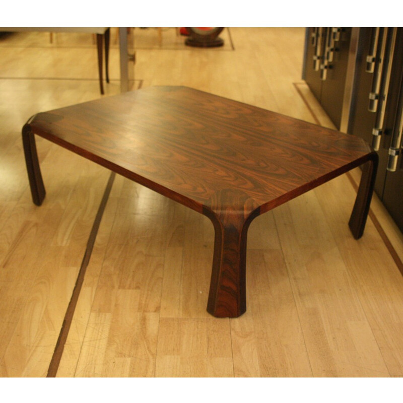 Rectangular coffee table in rosewood, Inui SABUROU - 1950s