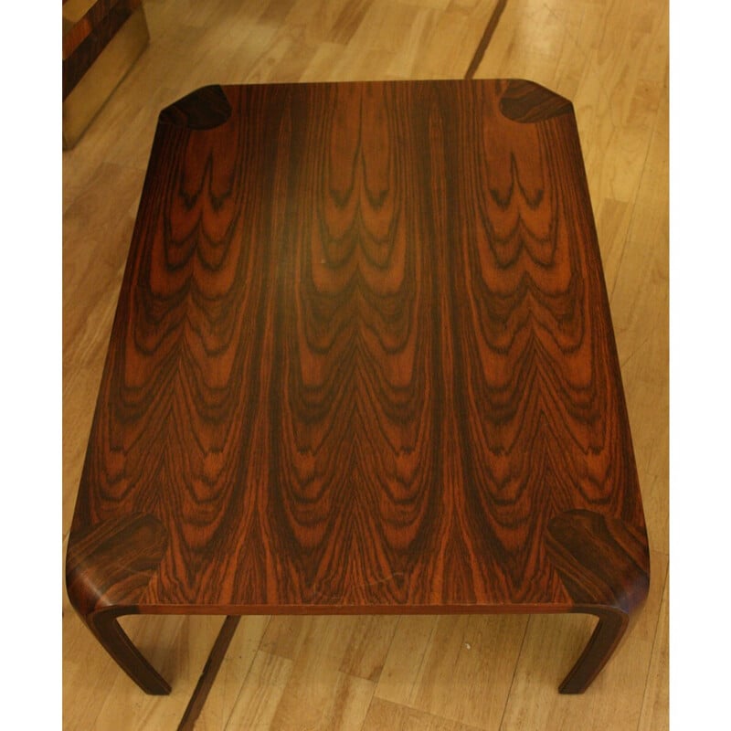 Table basse rectangulaire en palissandre, Inui SABUROU - 1950