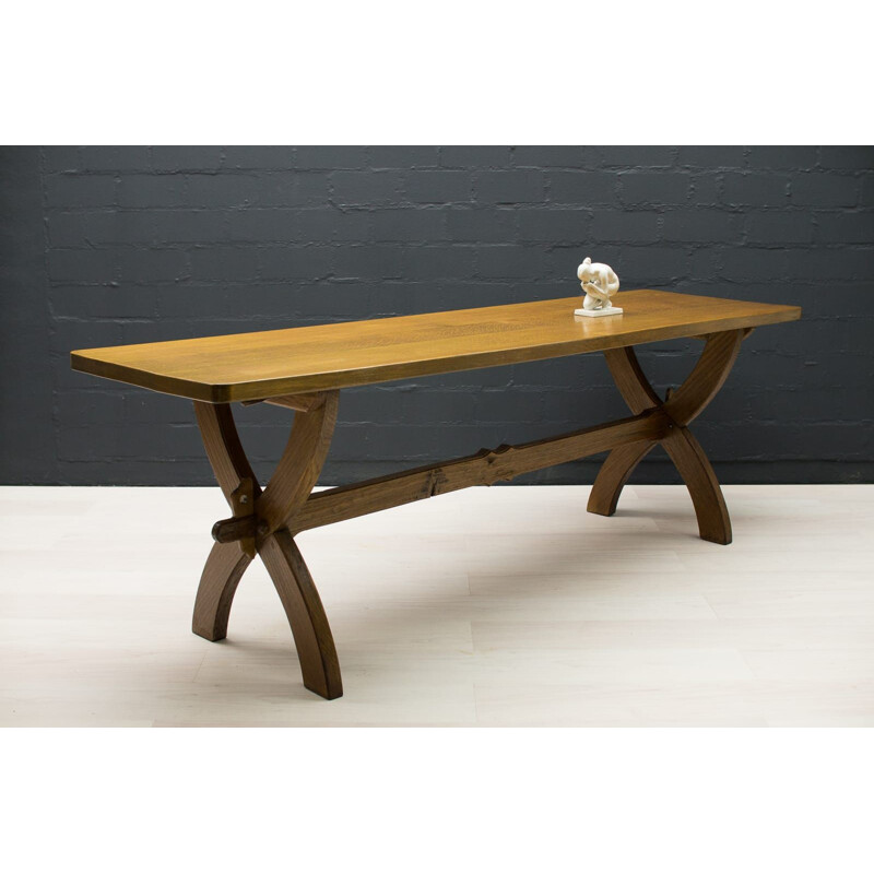 Vintage Spaanse eiken tafel, 1960