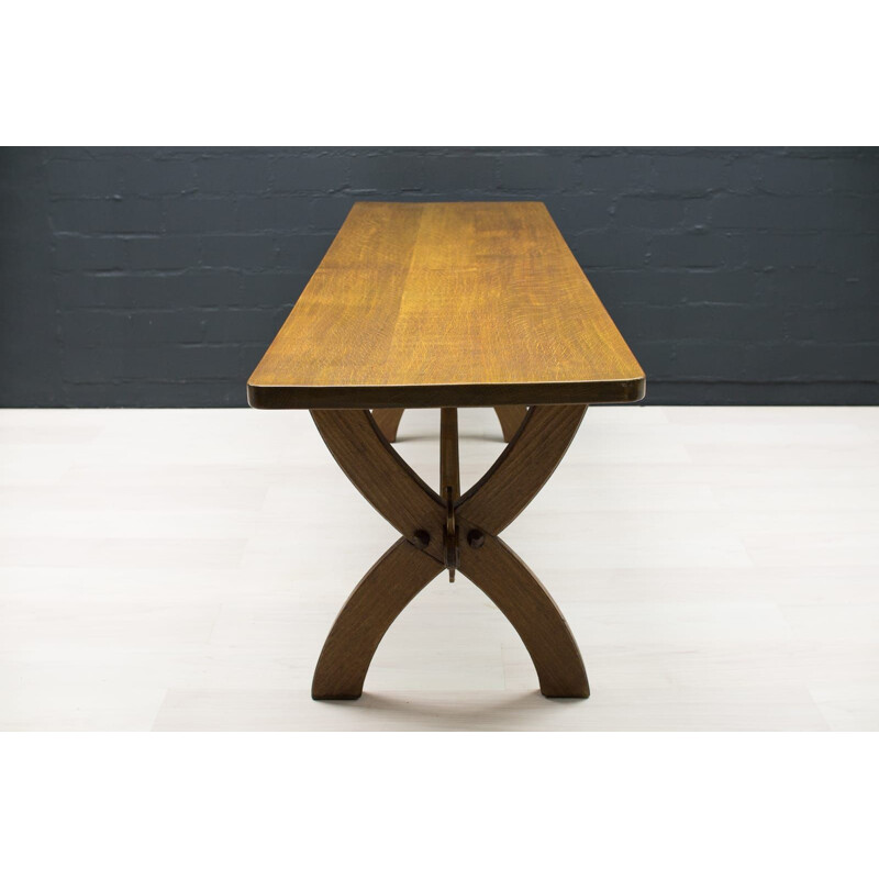 Mesa vintage de roble español, 1960