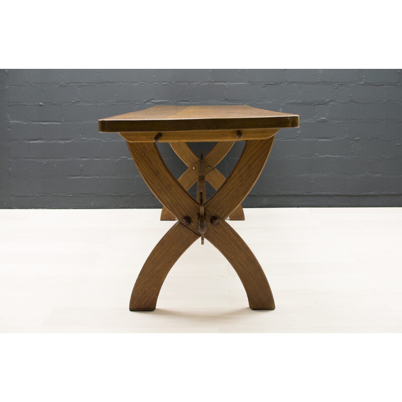 Table espagnole vintage en bois de chêne, 1960