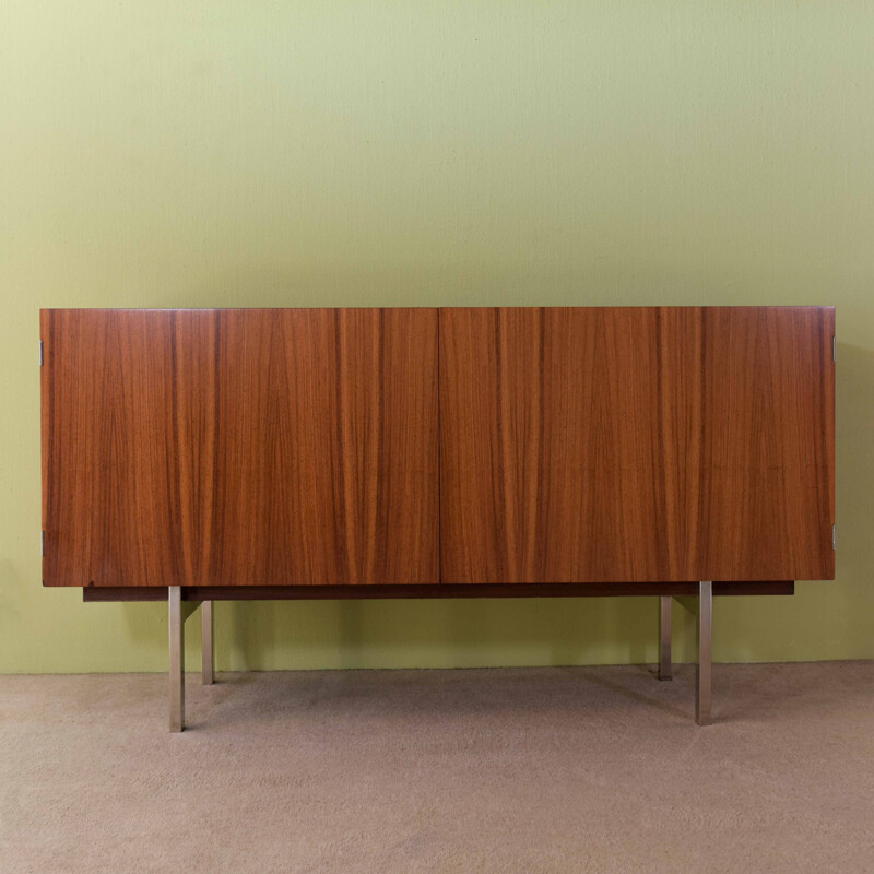 Vintage rosewood sideboard with maple interior