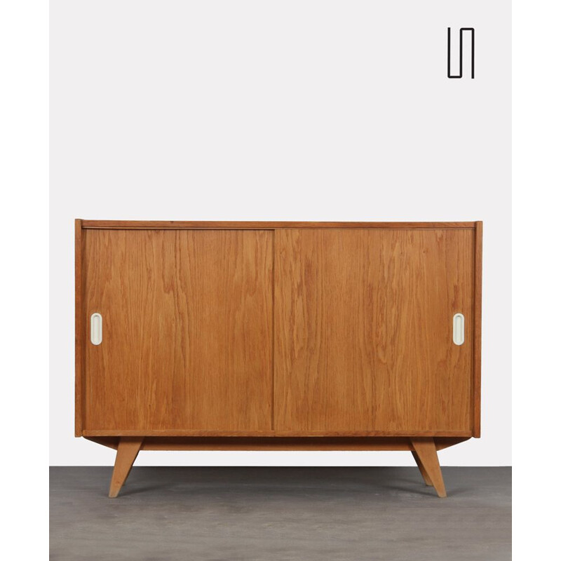 Vintage oakwood chest of drawers model U-452 by Jiri Jiroutek for Interier Praha, 1960