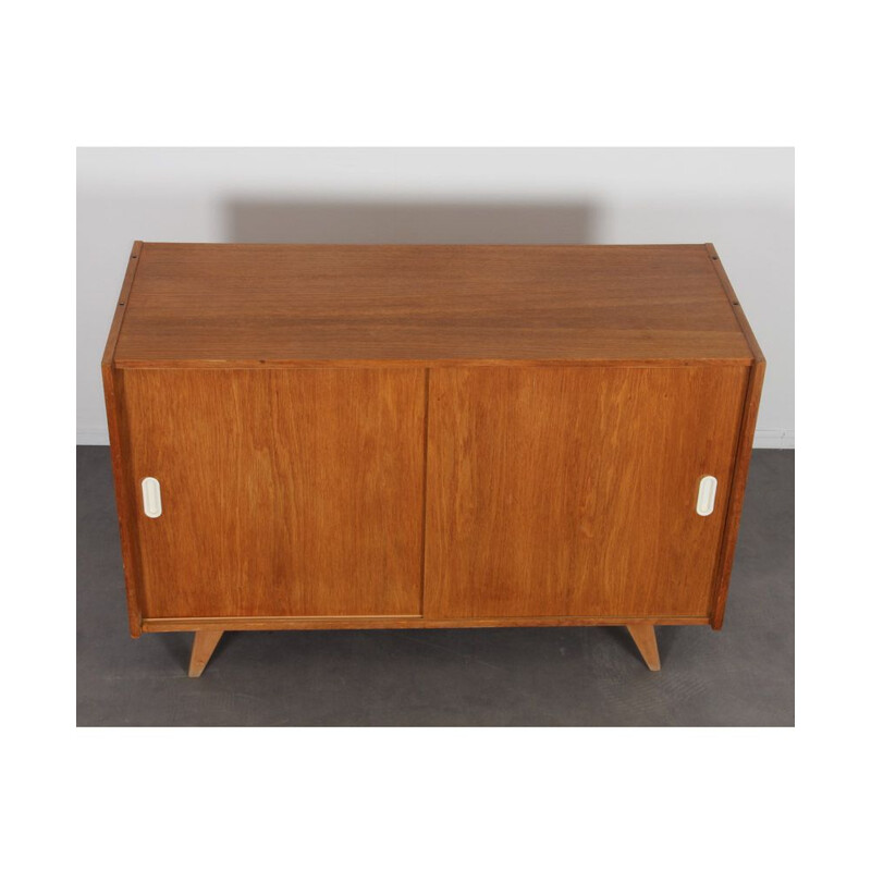 Vintage oakwood chest of drawers model U-452 by Jiri Jiroutek for Interier Praha, 1960